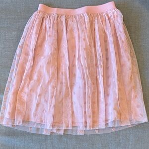 Crewcuts Pink Heart Tulle Skirt